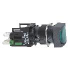 Pulsante luminoso verde D.16 - filoghiera ad impulso - 24V - 1NO+1NC - SCHNEIDER ELECTRIC XB6CW3B5B product photo