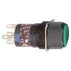 Pulsante luminoso verde D.16 - filoghiera ad impulso - 24V - 1 NC/NO - SCHNEIDER ELECTRIC XB6EAW3B1P product photo
