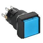 Pulsante luminoso blu D.16 - filoghiera ad impulso - 24V - 2NC/NO - SCHNEIDER ELECTRIC XB6ECW6B2P product photo