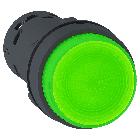 Pulsante luminoso - LED - ad impulso - 1 NO - verde - 230 V - SCHNEIDER ELECTRIC XB7NW33M1 product photo