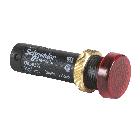 Lampada spia D. 12  - IP40 - rossa - LED protetto - 24V - connettore a vite - SCHNEIDER ELECTRIC XVLA334 product photo