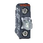 Elemento luminoso per pulsantiere - bianco - LED integrato - 230..240 V - SCHNEIDER ELECTRIC ZALVM1 product photo