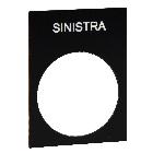 TARGHETTA SINISTRA - SCHNEIDER ELECTRIC ZB2BY2610 - SCHNEIDER ELECTRIC ZB2BY2610 - SCHNEIDER ELECTRIC ZB2BY2610 product photo