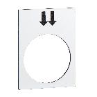Etichetta - 30x40mm - bianco - destra, veloce - SCHNEIDER ELECTRIC ZB2BY4908 product photo
