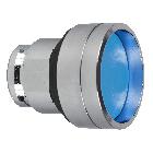 Testa pulsante D. 22  - ad impulso - incassato - blu - senza marcatura - SCHNEIDER ELECTRIC ZB4BA66 product photo