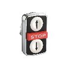 Testa pulsante a triplo tasto 'frecce? - SCHNEIDER ELECTRIC ZB4BA71124 product photo