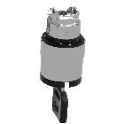 Testa selettore D.22  - 3 posizione - chiave azzurra - estrazione chiave tutte pos - SCHNEIDER ELECTRIC ZB4BG0F046 product photo