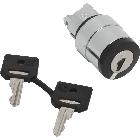 Testa selettore D.22 - 2 posizione  - Ronis 458a - estrazione chiave tutte le posizioni - SCHNEIDER ELECTRIC ZB4BG410 product photo