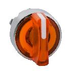 Testa selettore luminoso - 3 posizioni D.22 - giallo- per LED universale - SCHNEIDER ELECTRIC ZB4BK1853 product photo