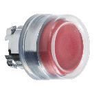 Testa pulsante D.22 - sporgente  rossa - (silicone trasparente) - SCHNEIDER ELECTRIC ZB4BP4 product photo