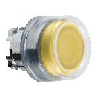 Testa pulsante D.22 - sporgente  gialla - (silicone trasparente) - SCHNEIDER ELECTRIC ZB4BP5 product photo
