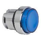 Testa pulsante luminoso D.22 - blu- per LED universale - SCHNEIDER ELECTRIC ZB4BW163 product photo