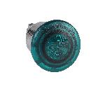 Testa pulsante luminoso D.40 D.22  - verde- per LED universale - SCHNEIDER ELECTRIC ZB4BW433 product photo