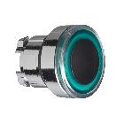 Testa pulsante luminoso D.22 - verde- per LED universale - SCHNEIDER ELECTRIC ZB4BW933 product photo