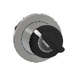 Testa selettore a chiave 455 filo pannello 2 posizioni. Fisse estrazione a sinistra - SCHNEIDER ELECTRIC ZB4FG2 product photo