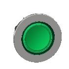 Testa pulsante luminoso  verde filopannello- per LED universale-  D.30 - SCHNEIDER ELECTRIC ZB4FW333 product photo