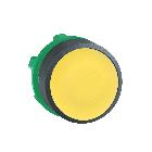 Testa pulsante D.22  - passo-passo - giallo - filoghiera - SCHNEIDER ELECTRIC ZB5AH05 product photo
