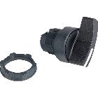 Testa selettore - 2 posizioni D.22 - leva nera - SCHNEIDER ELECTRIC ZB5AJ2 product photo
