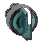 Testa selettore luminoso - 3 posizioni. D.22 - verde- per LED universale - SCHNEIDER ELECTRIC ZB5AK1533 product photo