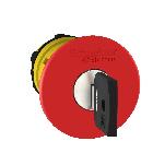 Testa fungo arresto emergenza D.40 - a chiave D.22 - rossa - Ronis 455 - SCHNEIDER ELECTRIC ZB5AS944 product photo