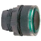 Testa pulsante luminoso D.22 - verde- per LED universale - SCHNEIDER ELECTRIC ZB5AW933 product photo