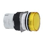 Testa lampada spia D.16 - circolare - gemma liscia gialla - SCHNEIDER ELECTRIC ZB6AV5 product photo