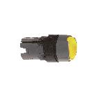 Testa pulsante luminoso circolare D.16 - filo ghiera - giallo - SCHNEIDER ELECTRIC ZB6AW5 product photo