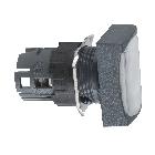 Testa pulsante luminoso rettangolare D.16 - filoghiera - bianco - SCHNEIDER ELECTRIC ZB6DW1 product photo
