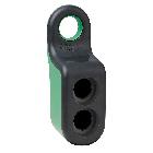 Pulsantiera mobile - 2 fori - in plastica verde - SCHNEIDER ELECTRIC ZBRM22 product photo