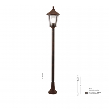 LAMPADA SOSPENSIONE ESTERNI SERIE OLIVE GRIGIA E27 - SOVIL 754/16 product photo