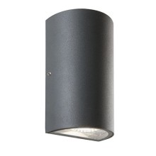 LAMPADA PARETE APPLIQUE ESTERNI GRIGIA 2 LED UP/DOWN 12W NATURALE - SOVIL 99135/16 product photo