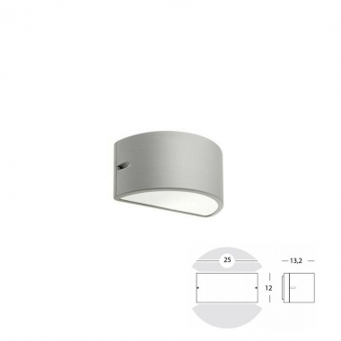 LAMPADA PARETE APPLIQUE ESTERNI ORIZZONTALE THREE ALLUMINIO E27 - SOVIL 483/72 product photo Photo 01 3XL