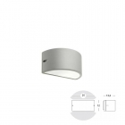 LAMPADA PARETE APPLIQUE ESTERNI ORIZZONTALE THREE CORTEN E27 - SOVIL 483/36 product photo