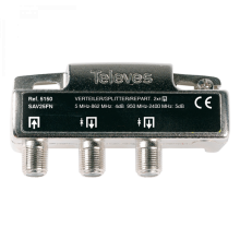 PARTITORE F 2 VIE 5...2400MHZ 4/5DB - TELEVES 5150 product photo