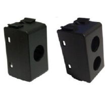 PLASTICHE PER PRESE COASSIALI 1 CONNETTORE TIPO ABB ELIOS NERO - TELEVES 529148 product photo