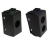 PLASTICHE PER PRESE COASSIALI 1 CONNETTORE TIPO ABB ELIOS NERO - TELEVES 529148 product photo Photo 01 2XS