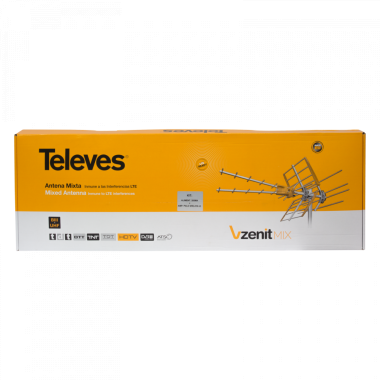 KIT V ANTENNA ZENIT MIX BIII / UHF, 1ST DIGITAL DIVIDEND (LTE790) - TELEVES 149390 product photo Photo 01 3XL