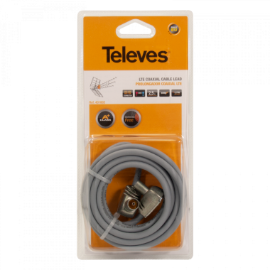 PROLUNGA COASSIALE CLASSE A CONNETTORI PROEASYF 'IEC' MASCHIO - FEMMINA  1.5M - TELEVES 431001 product photo Photo 01 3XL