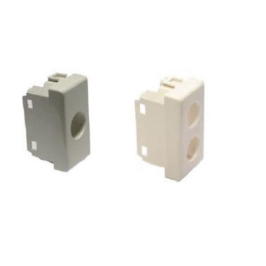PLASTICHE PER PRESE COASSIALI 1 CONNETTORE  TIPO COMPATIBLE MATIX GRIGIO - TELEVES 529140 product photo Photo 01 3XL