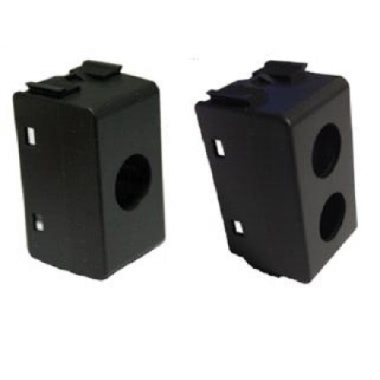 PLASTICHE PER PRESE COASSIALI 1 CONNETTORE TIPO ABB ELIOS NERO - TELEVES 529148 product photo Photo 01 3XL