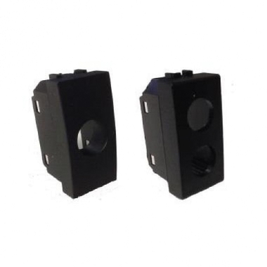 PLASTICA 1 FORO TIPO VIMAR ARKE NERA - TELEVES 529187 product photo Photo 01 3XL