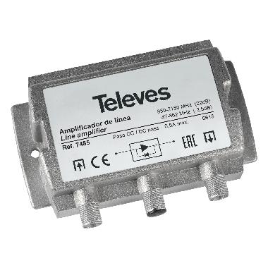 LINE AMPLIF. 5-2050 MHZ. G20DB - TELEVES 7485 - TELEVES 7485 - TELEVES 7485 product photo Photo 01 3XL