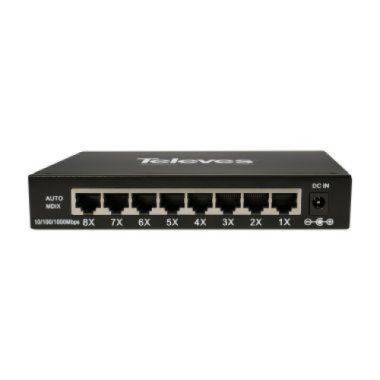 SWITCH 8 PORTE 10/100/1000 UNMAG. - TELEVES 768111 product photo Photo 01 3XL