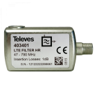 FILTRO LTE/4G HR  47...790MHZ (C.60), CONNETTORE 'F' - TELEVES 403401 product photo
