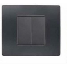 PLACCA FLEXA TECNOPOLIMERO 2 MODULI ANTRACITE NEA - URMET DOMUS 11802.AN product photo