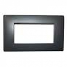 PLACCA FLEXA TECNOPOLIMERO 4 MODULI ANTRACITE NEA - URMET DOMUS 11804.AN product photo