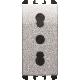 PRESA BIPOLARE 2 POLI+TERRA 16A 250V 1 MODULI ALLUMINIO - URMET DOMUS 10303AL product photo Photo 02 2XS