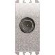 Presa TV passante maschio, 1 modulo, attenuazione 10 dB, Nea, alluminio - URMET DOMUS 10410AL product photo Photo 01 2XS