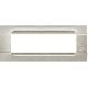 Placca 7 moduli, Kàdra, monocròmo, serie metallizzata, argento - URMET DOMUS 10807.AR product photo Photo 01 2XS