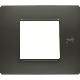PLACCA FLEXA TECNOPOLIMERO 2 MODULI ANTRACITE NEA - URMET DOMUS 11802.AN product photo Photo 02 2XS